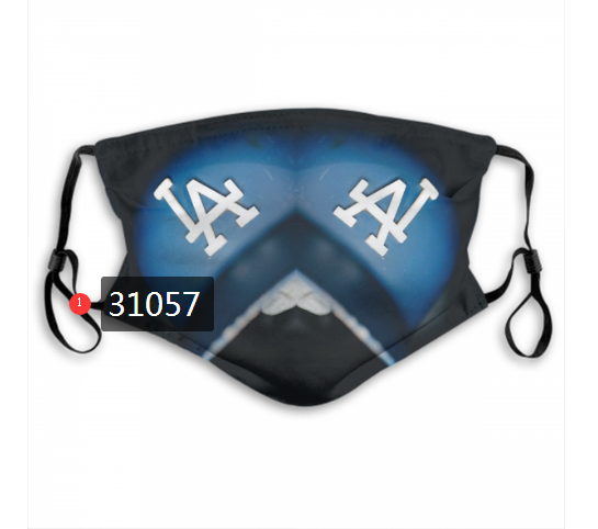 2020 Los Angeles Dodgers Dust mask with filter 25->mlb dust mask->Sports Accessory